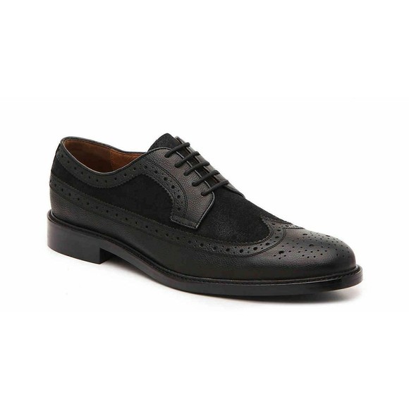 Blake Mckay C-Pierce Wingtip Oxford Men's Sz 8, 10 Leather BLACK NEW - Picture 1 of 6